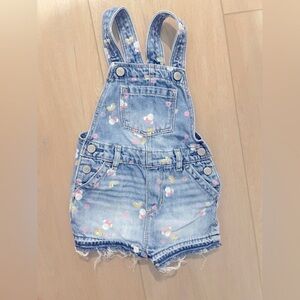Gap × Disney Baby Denim Shortalls Minnie Mouse